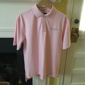 Men's DriWay Golf Shirt Short Sleeves Bright's Creek Pink - Size Medium